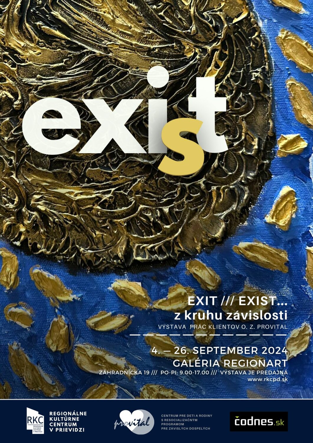 Výstava Exit exist - plagát